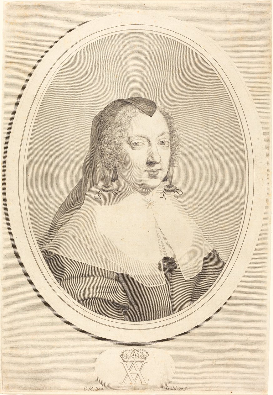 Anny Rakouské od Claude Mellan