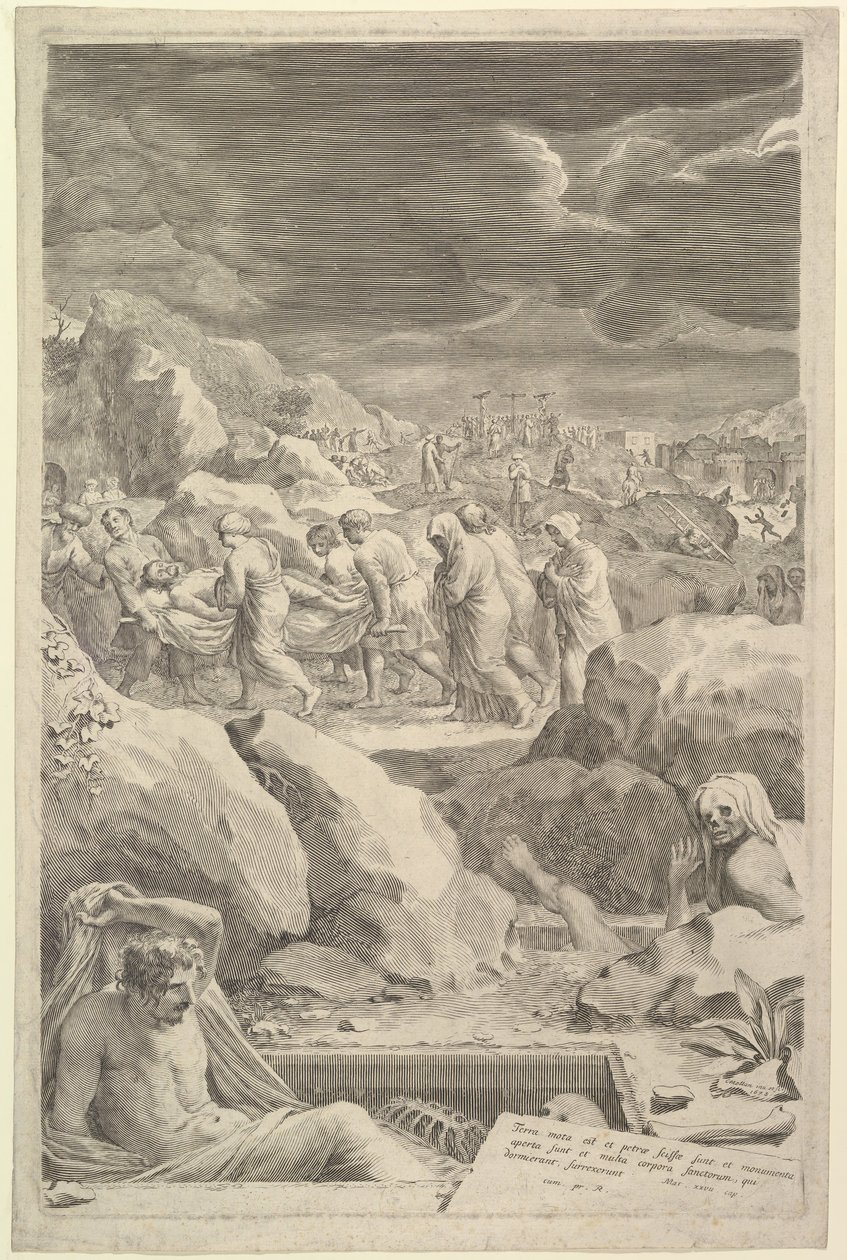 Pohřební procesí Krista, 1678. od Claude Mellan