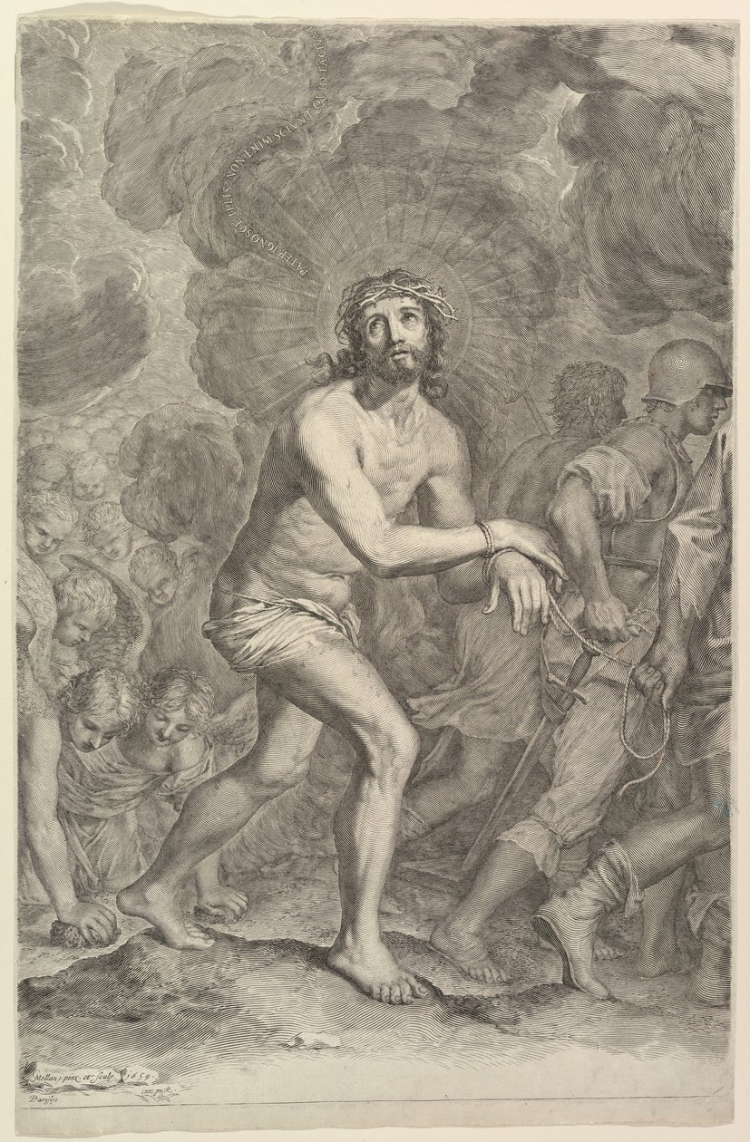 Kristus zajat vojáky Výstup na Kalvárii, 1659. od Claude Mellan