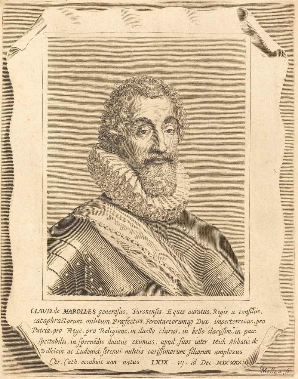 Claude z Marolles od Claude Mellan