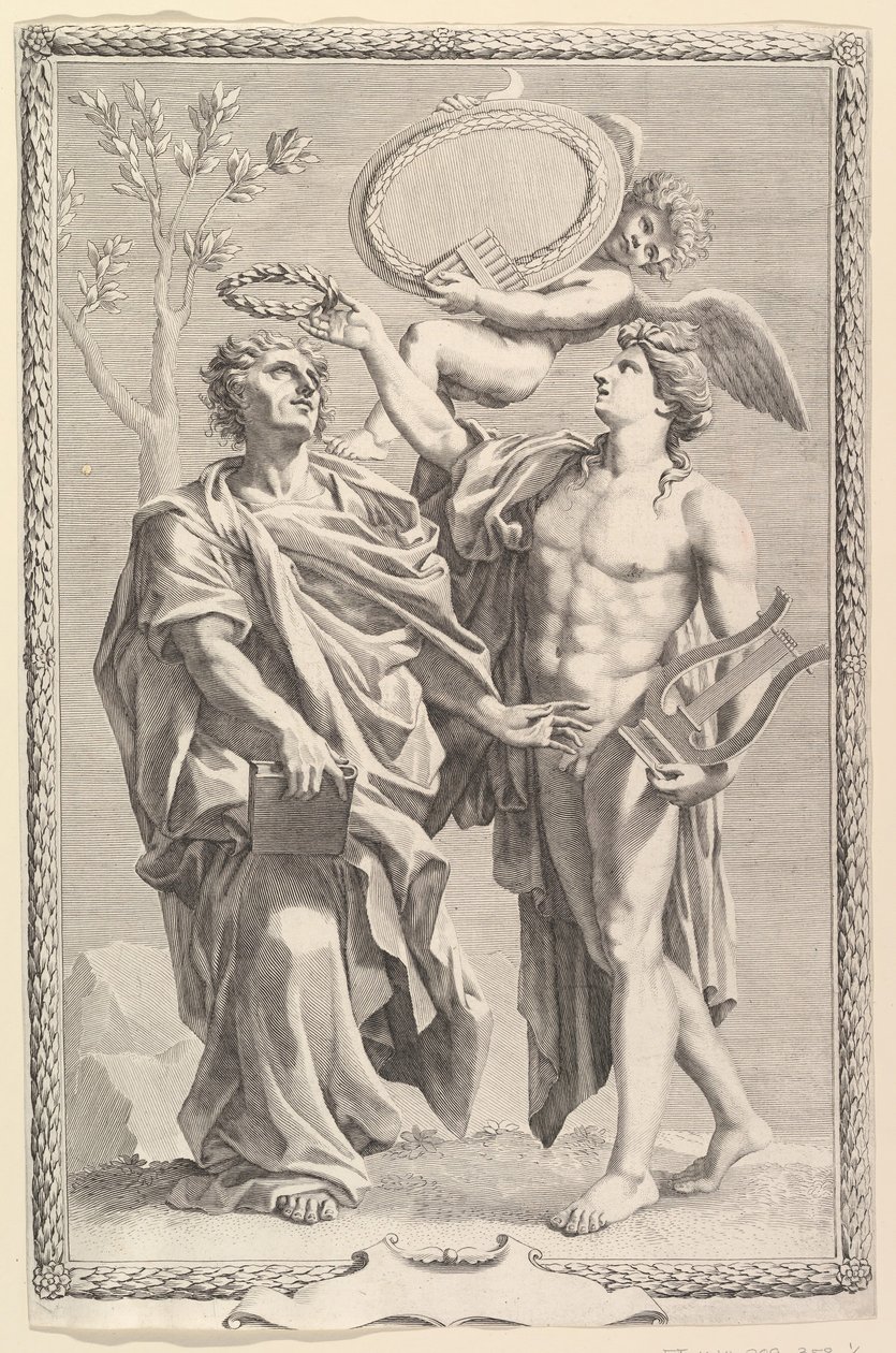 Frontispis: Virgil, Publius Virgilii Maronis Opera, 1641 od Claude Mellan