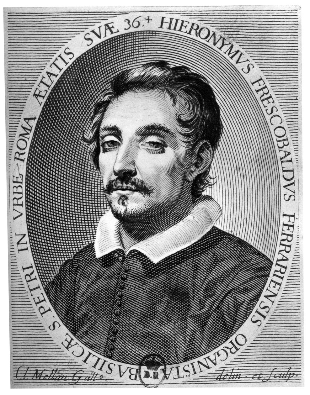 Girolamo Frescobaldi 1583 - 1643 byl hudebník z Ferrary od Claude Mellan