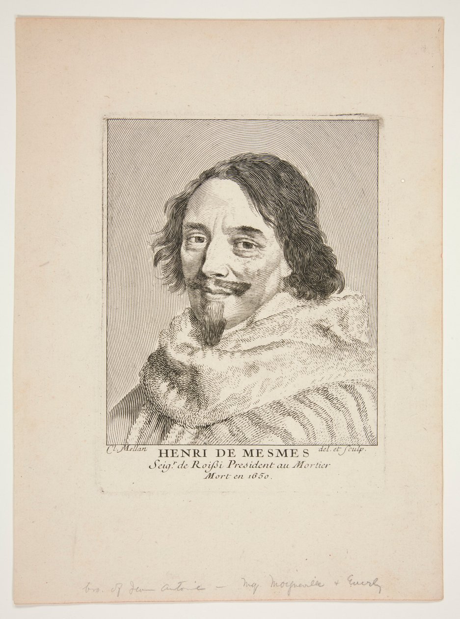 Henry de Mesmes od Claude Mellan
