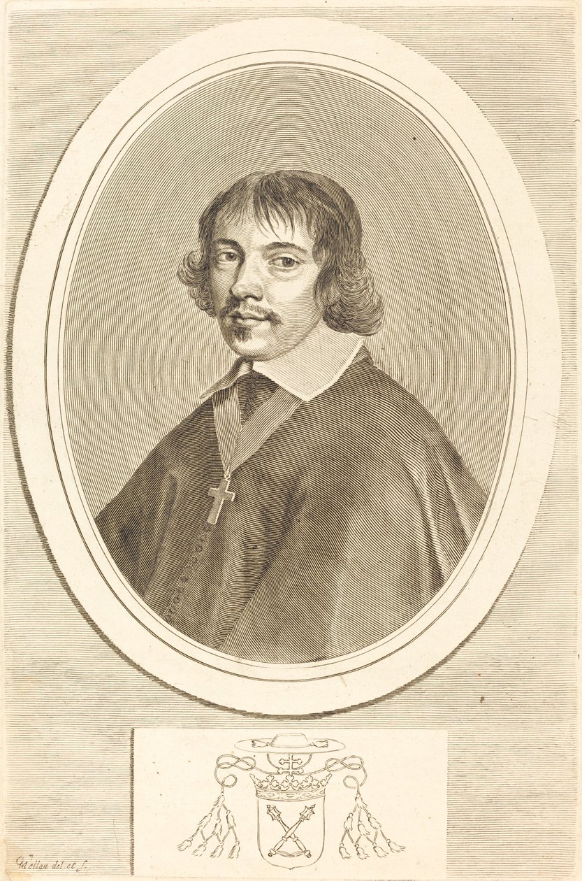 Jean-Francois Paul de Gondi, kardinál z Retzu od Claude Mellan