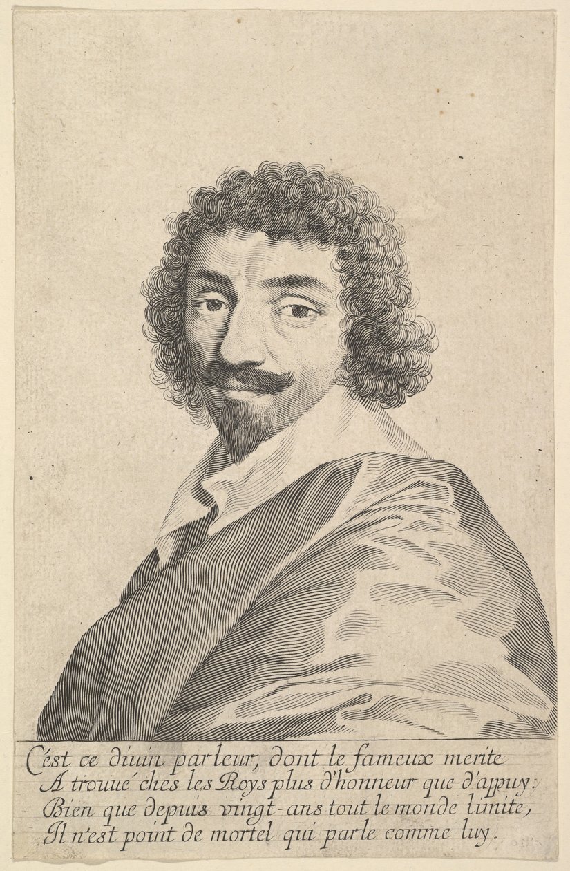 Jean-Louis Guez de Balzac, ca. 1635-37. od Claude Mellan