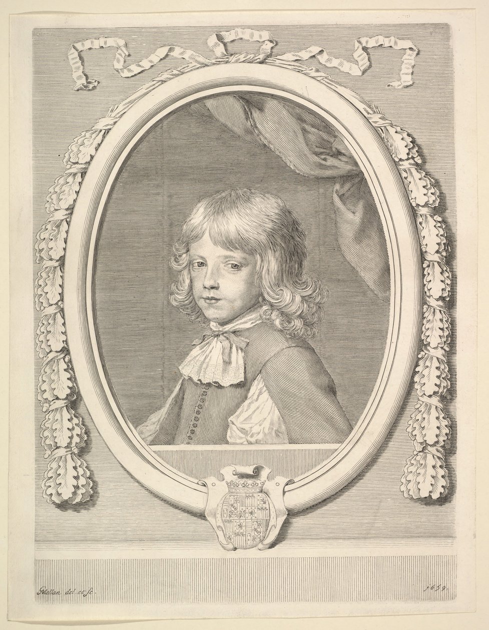 Louis-Joseph de Lorraine, vévoda z Guise, jako dítě, 1659. od Claude Mellan