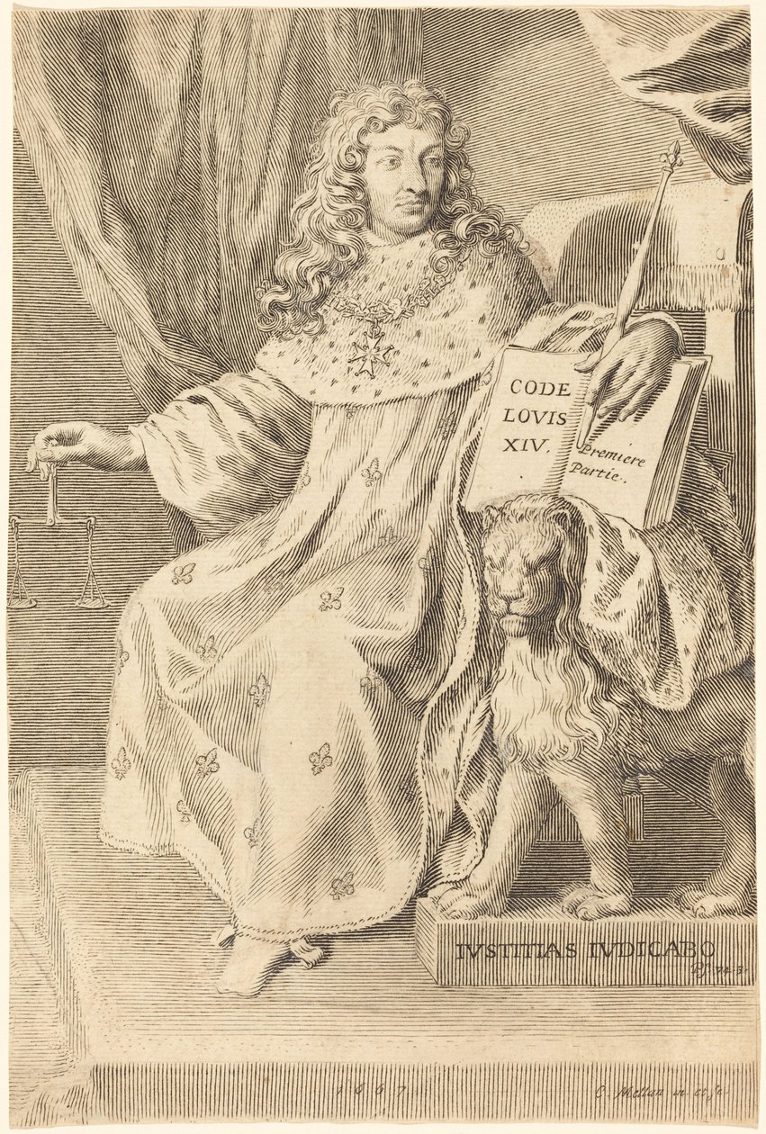 Ludvík XIV. od Claude Mellan