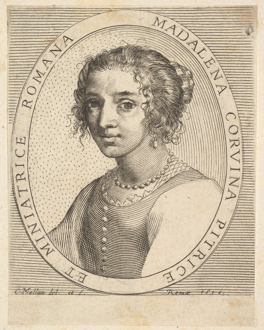 Maddalena Corvina, 1636. od Claude Mellan