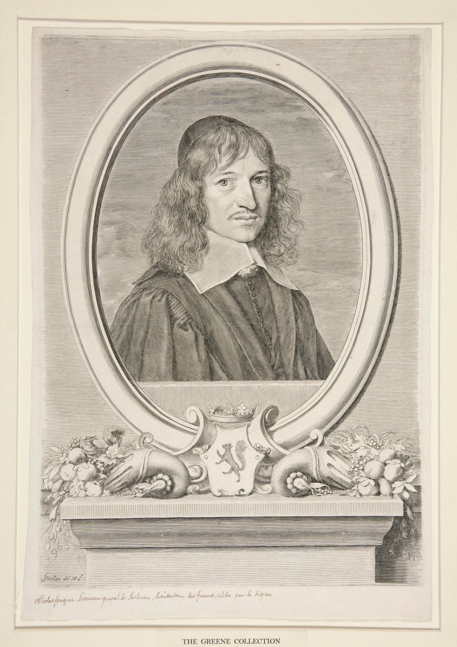 Nicholas Fouquet, vikomt z Melun a Vaux (1615-1680) od Claude Mellan