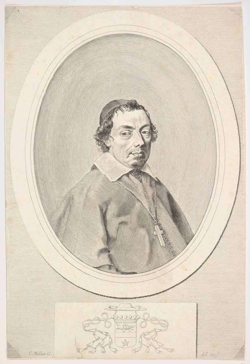 Nicolas Grillié, biskup z Uzès.n.d. od Claude Mellan