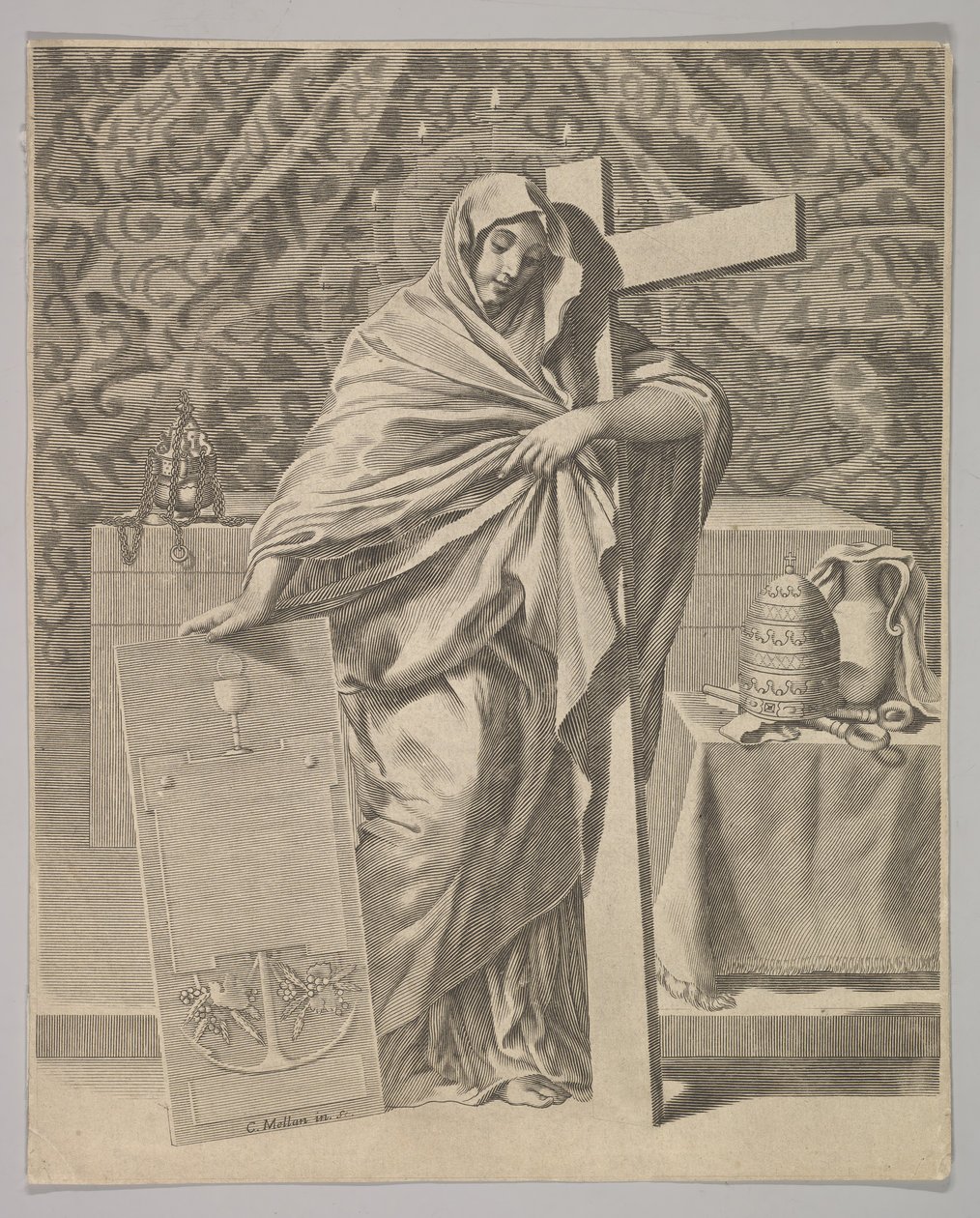 Personifikace víry, 1642. od Claude Mellan