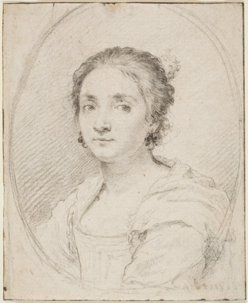Portrét Virginie de Vezzo da Velletri od Claude Mellan