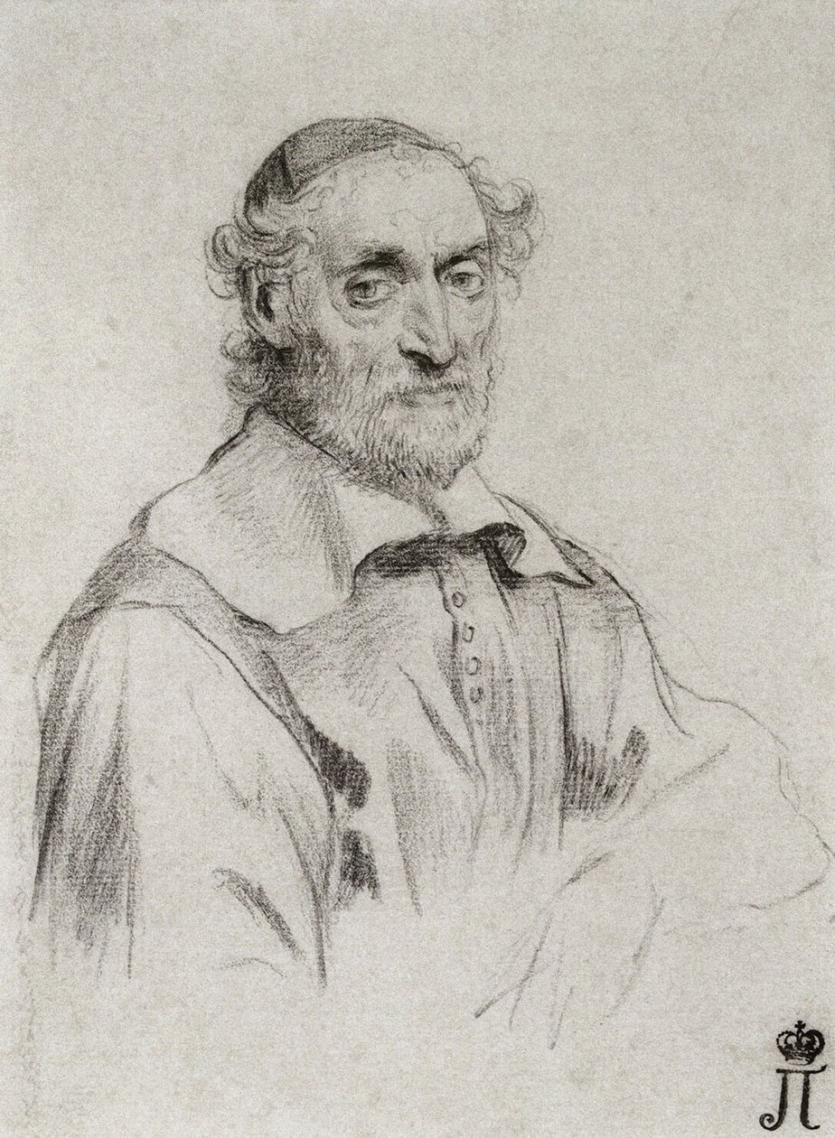 Portrét Nicolase Clauda (Nicolas-Claude) Fabri DE PEIRESC (de Peyresc), astronom od Claude Mellan