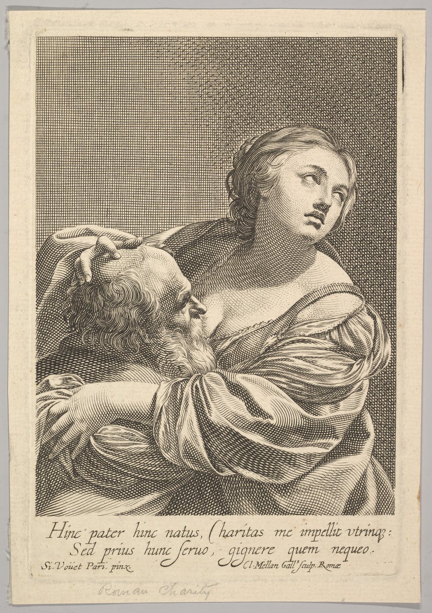 Roman Charity Roman Charity. od Claude Mellan