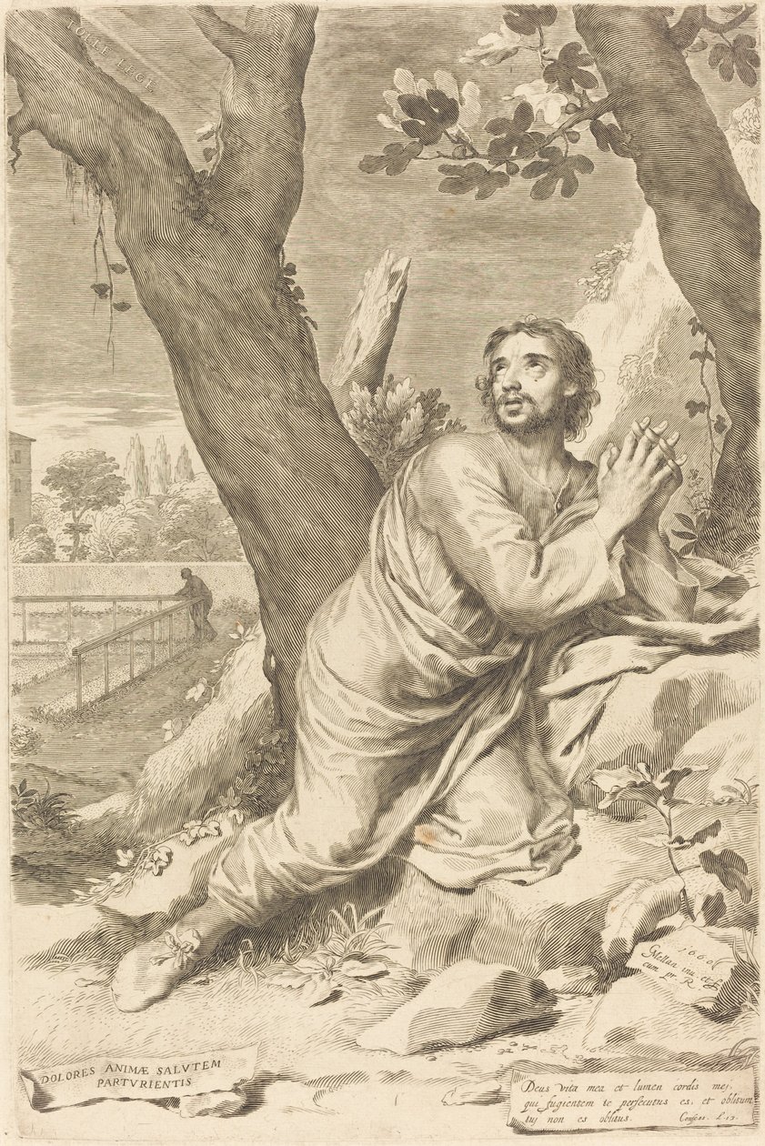Svatý Augustin od Claude Mellan