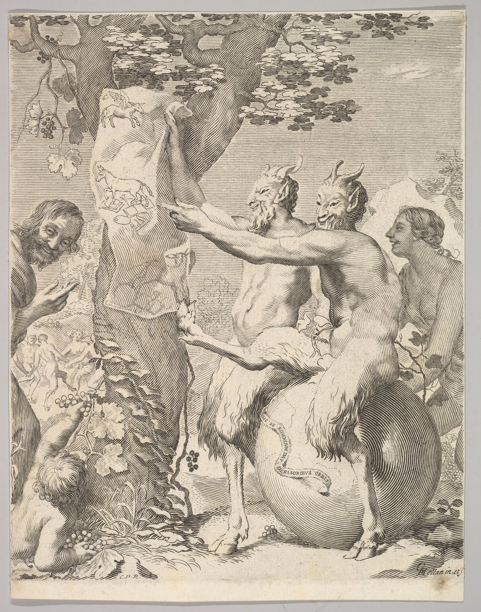 Satyrs, před rokem 1645. od Claude Mellan