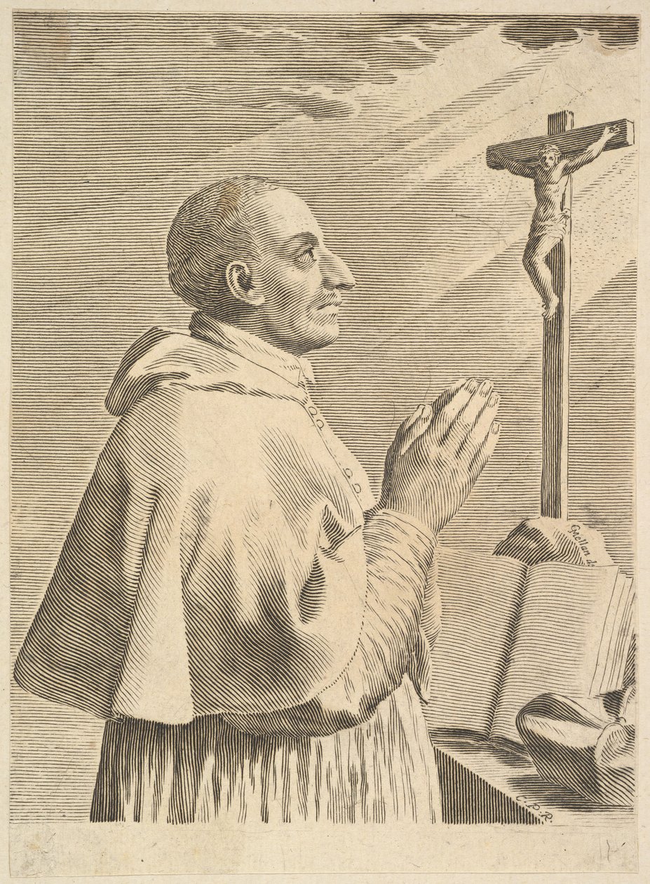Svatý Karel Boromejský. od Claude Mellan