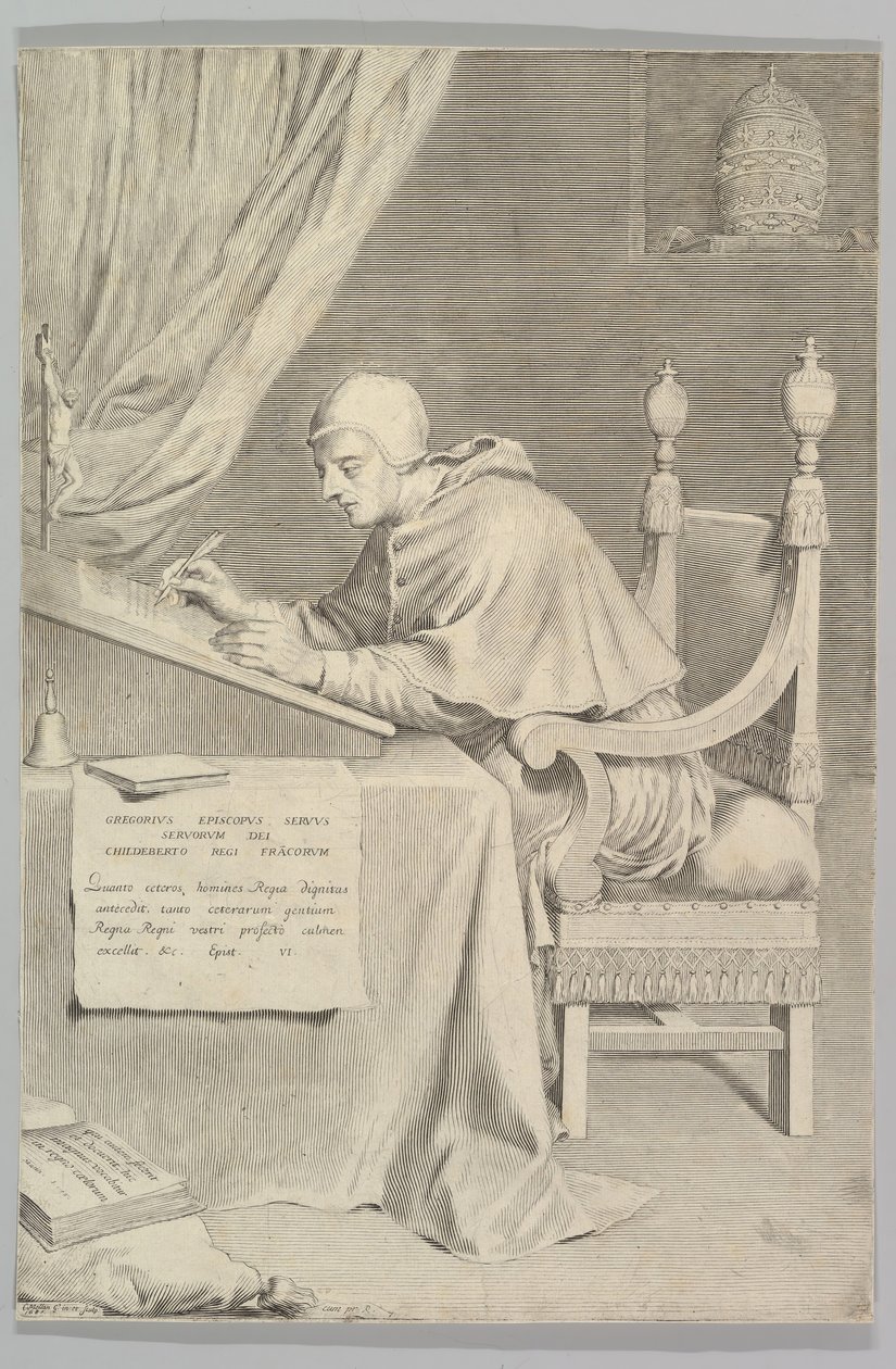 Svatý Řehoř, 1681. od Claude Mellan