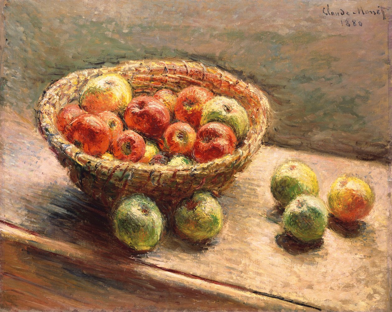 Mísa jablek; Koš jablek, 1880 od Claude Monet