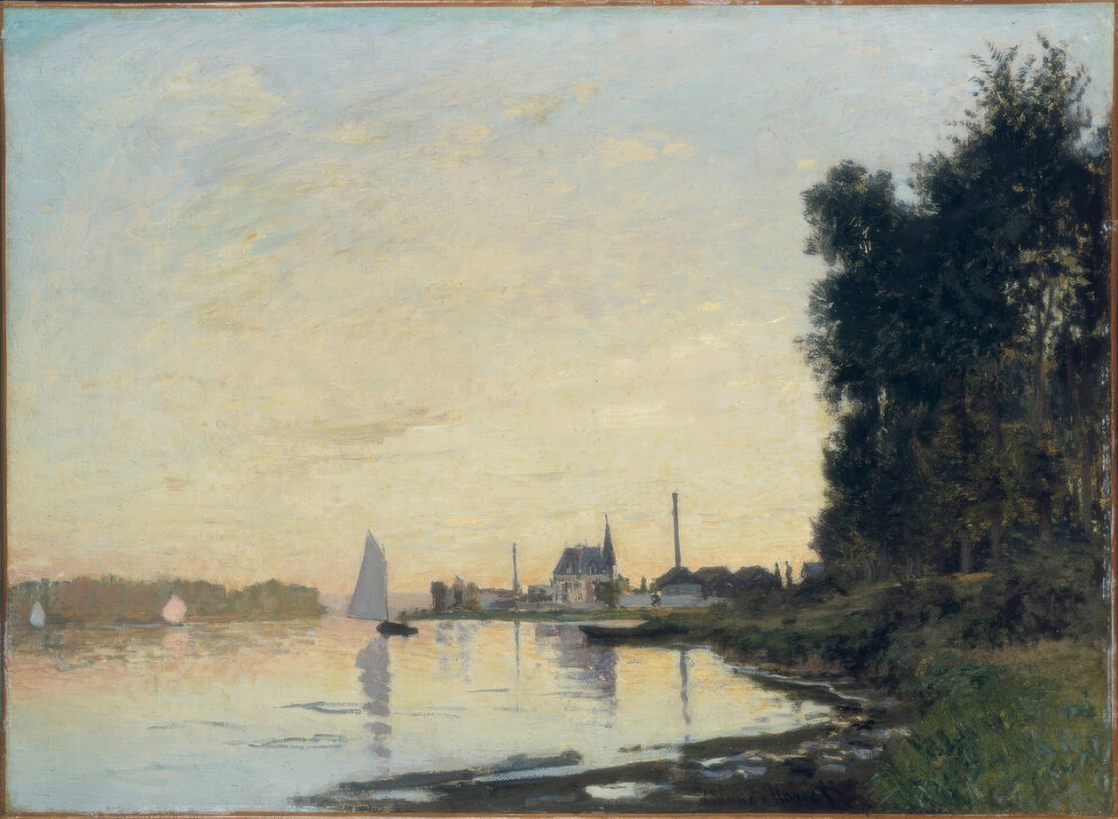 Argenteuil, pozdní odpoledne od Claude Monet