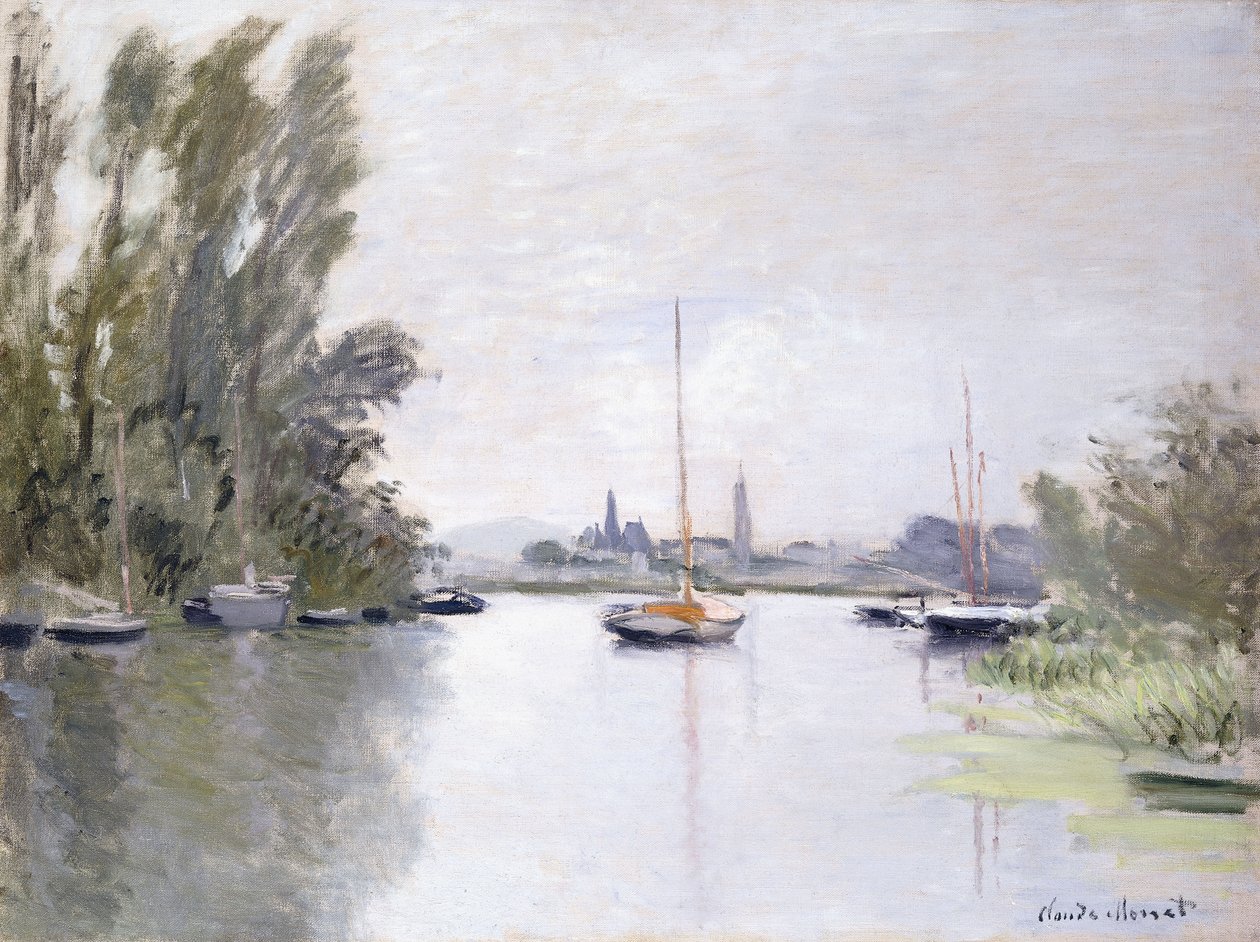 Argenteuil, pohled na Malé rameno Seiny, 1872 od Claude Monet