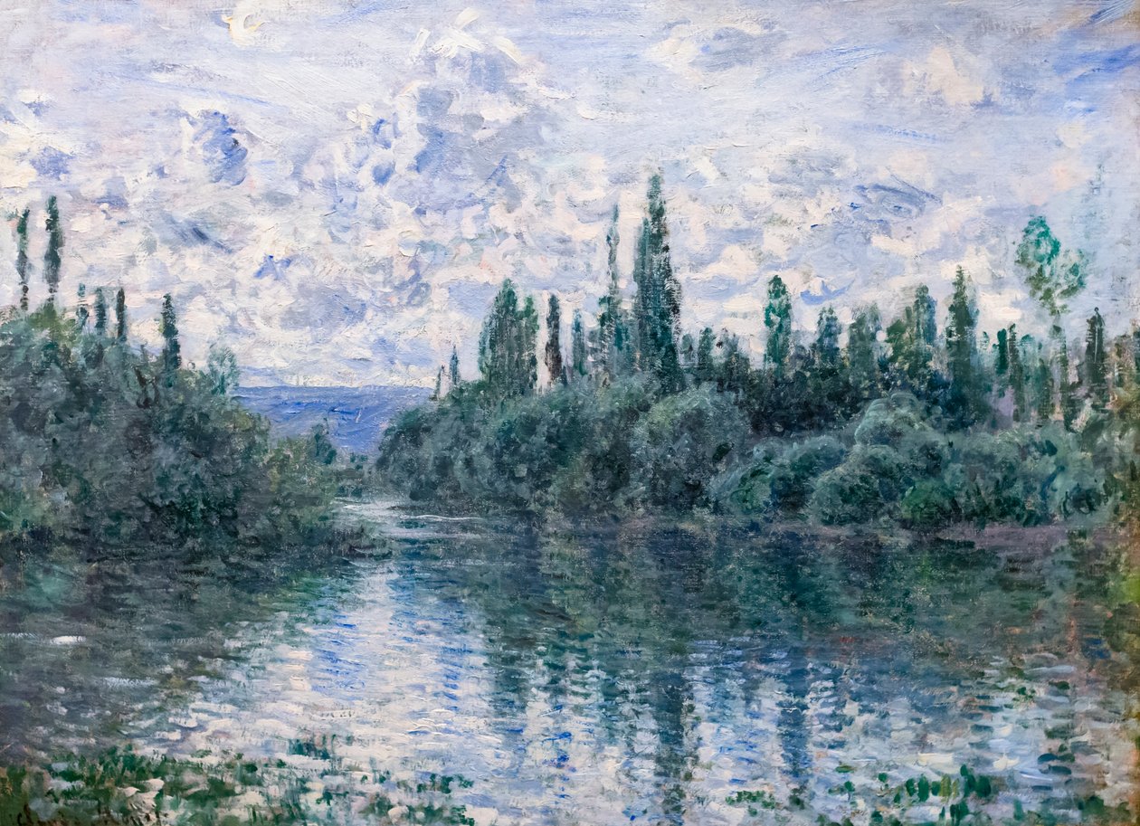 Rameno Seiny poblíž Vetheuil, c. 1878 (olej na plátně) od Claude Monet