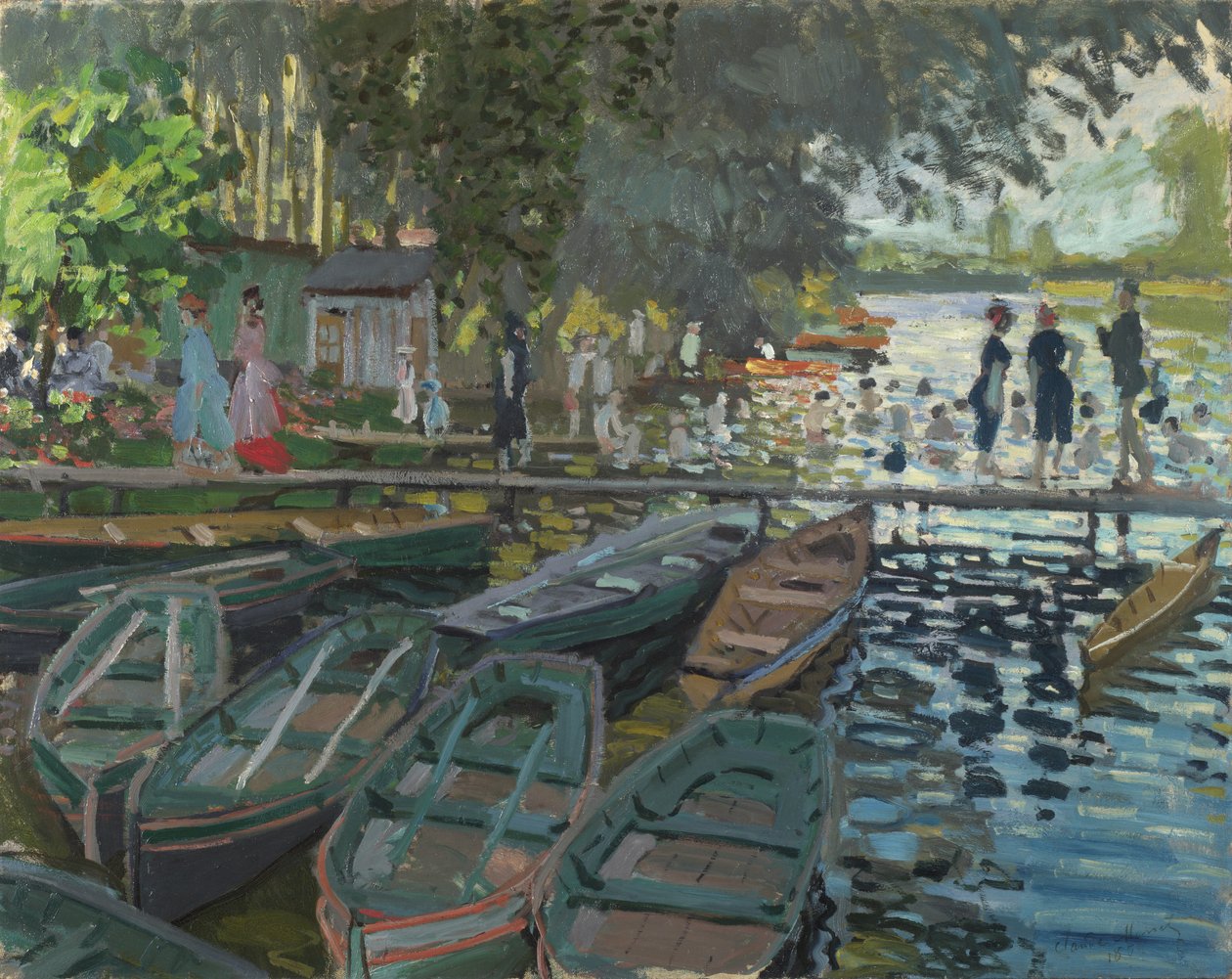 Koupání v La Grenouillere od Claude Monet