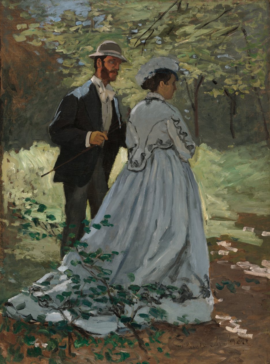 Bazille a Camille (studie pro "Oběd na trávě") od Claude Monet