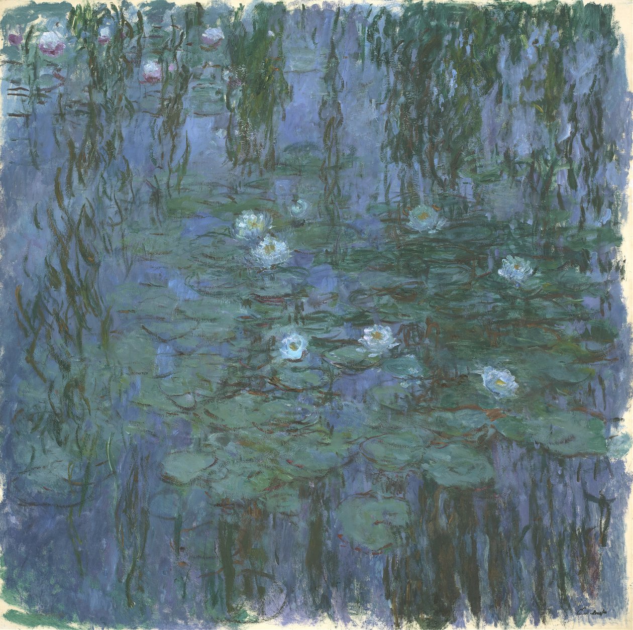 Modré nymfey od Claude Monet