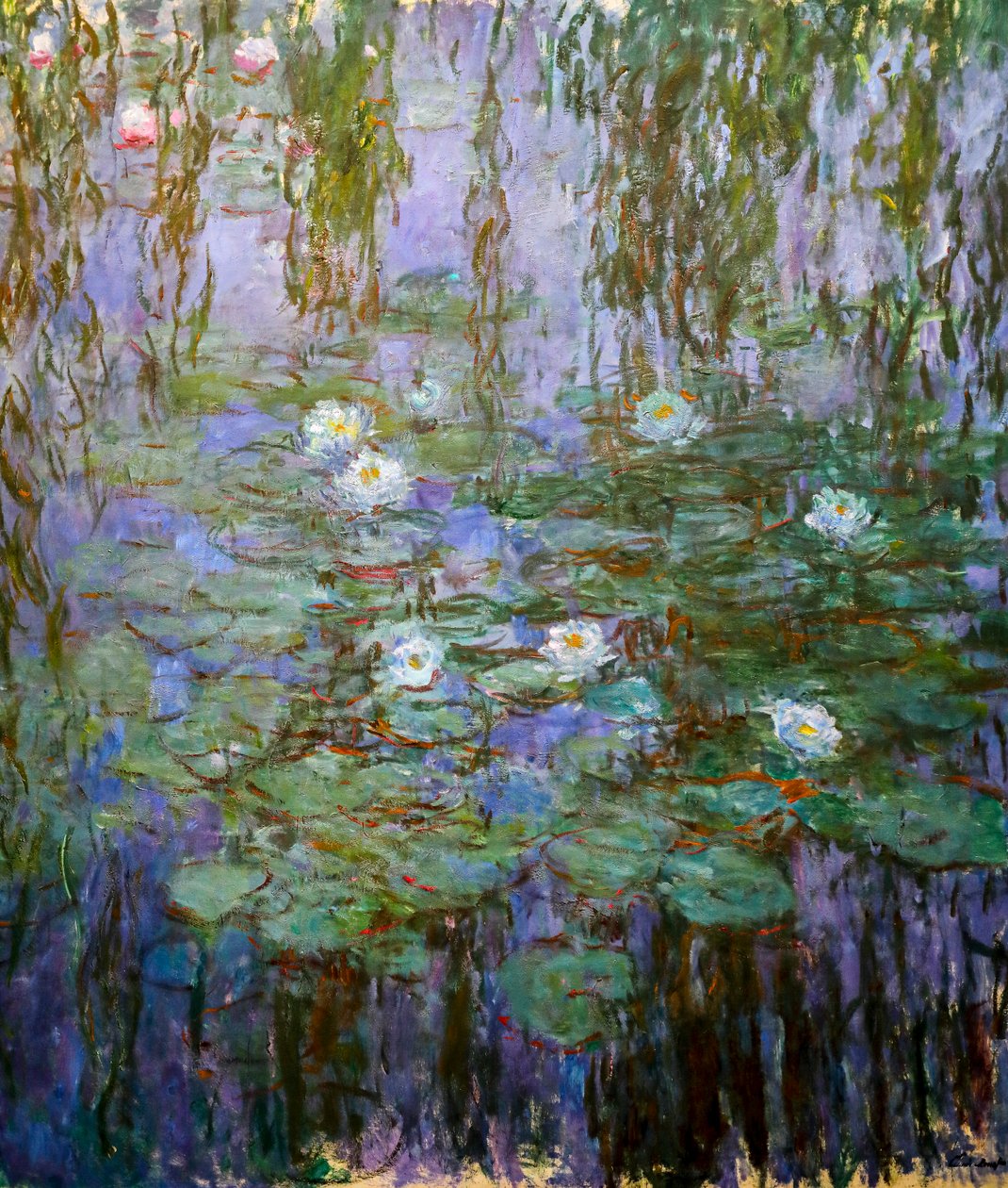 Modré lekníny (detail) od Claude Monet