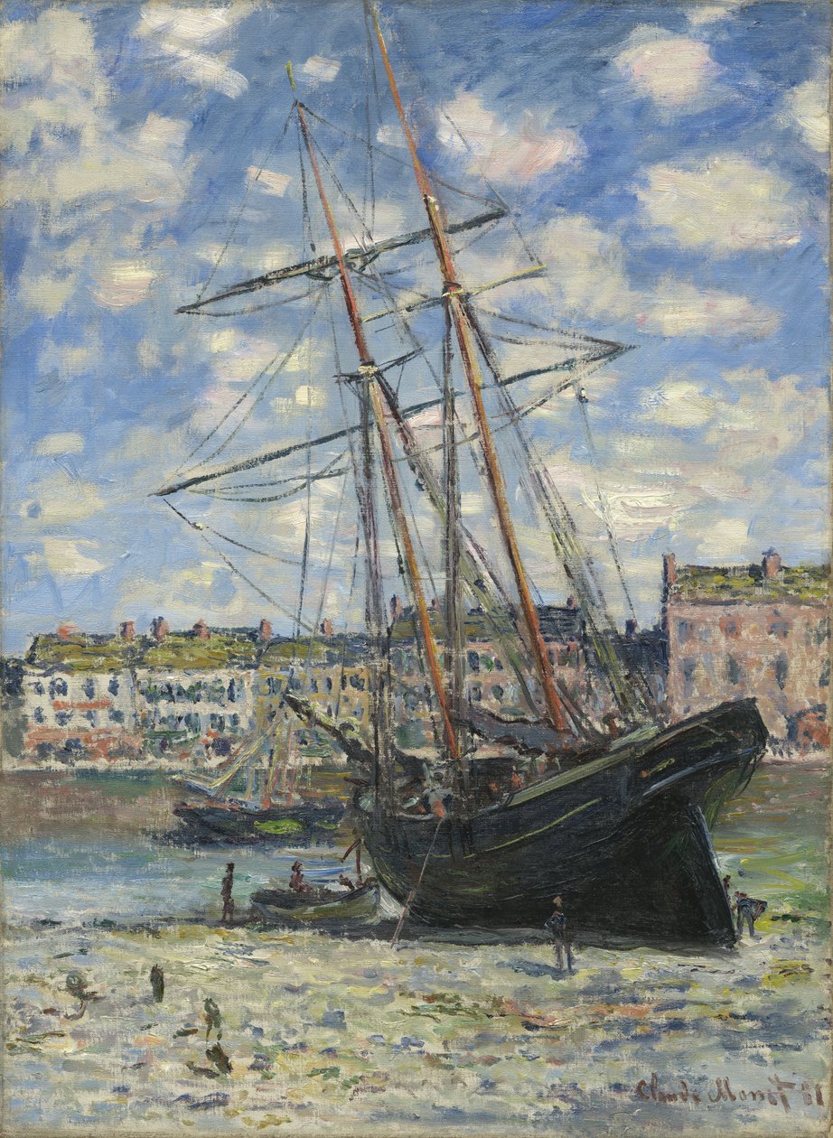 Loď při odlivu od Claude Monet