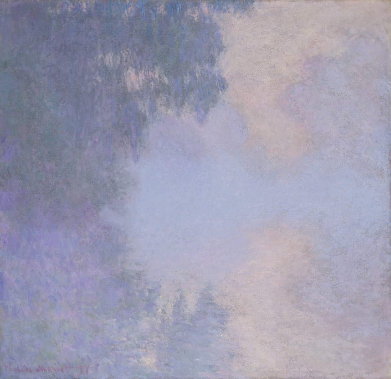 Pobočka Seiny poblíž Giverny (Mist) od Claude Monet