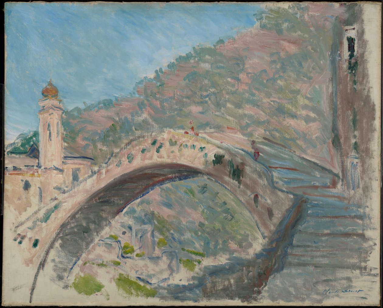 Most v Dolceacqua od Claude Monet