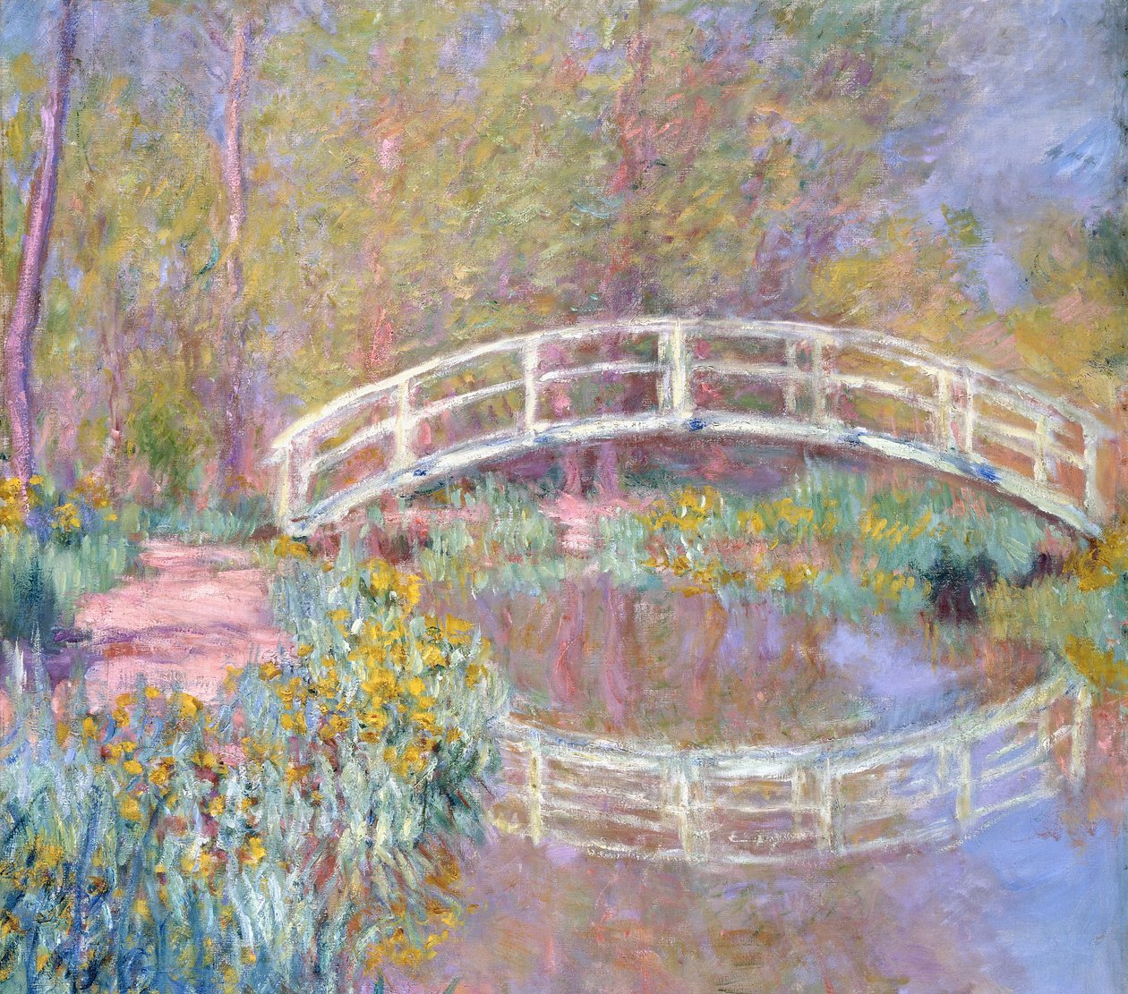 Most v Monetově zahradě, 1895-96 od Claude Monet