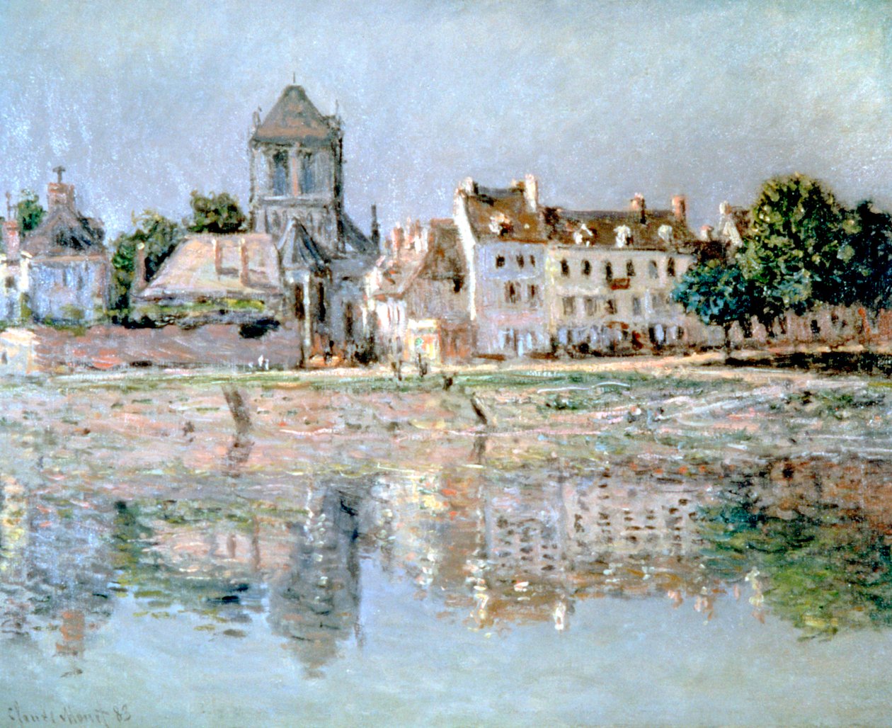 U řeky ve Vernonu, 1883 od Claude Monet