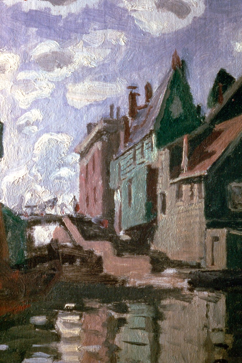 Kanál v Zaandamu, detail, 1871 od Claude Monet
