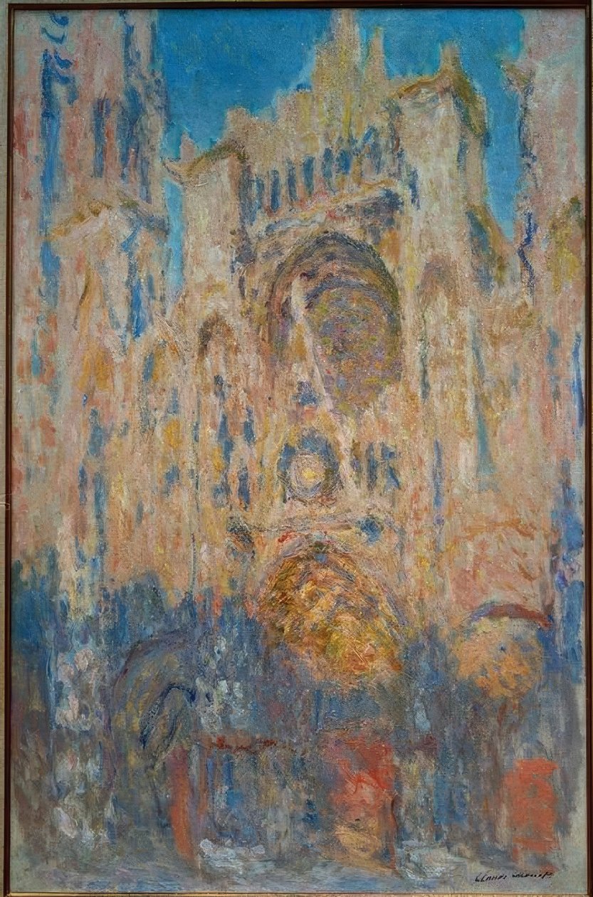 Rouenská katedrála. Sluneční efekt, konec dne od Claude Monet