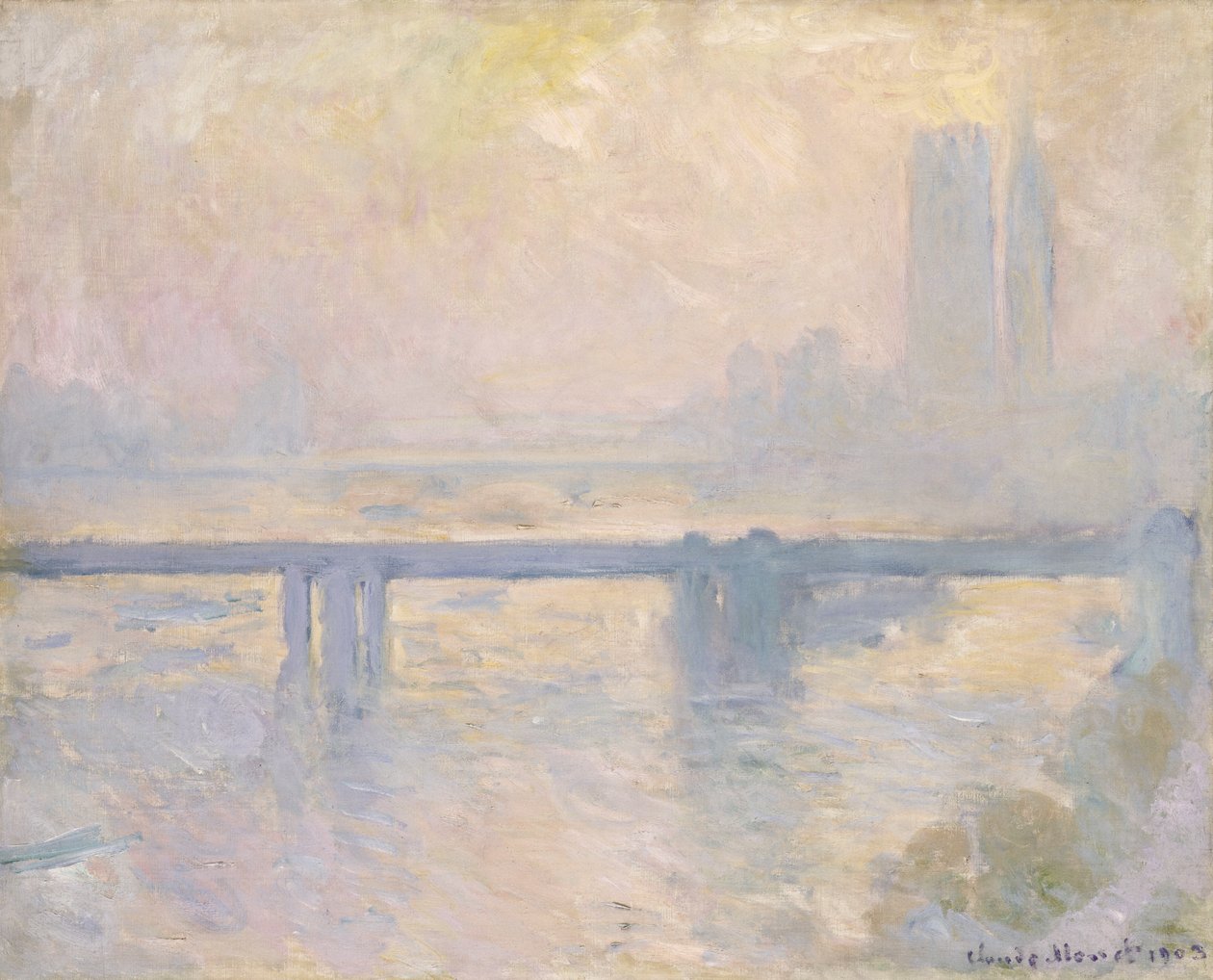 Charing Cross Bridge, 1899 od Claude Monet