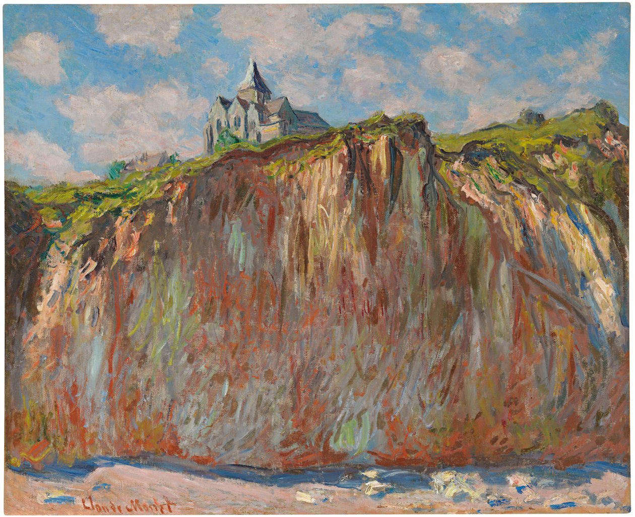 Kostel ve Varengeville, Morning Effect, 1882 od Claude Monet
