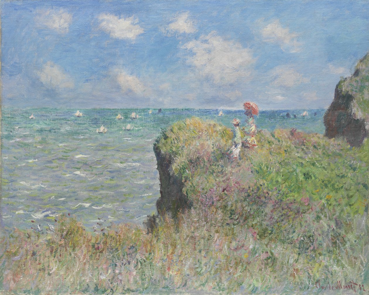 Cliff Walk v Pourville, 1882 od Claude Monet