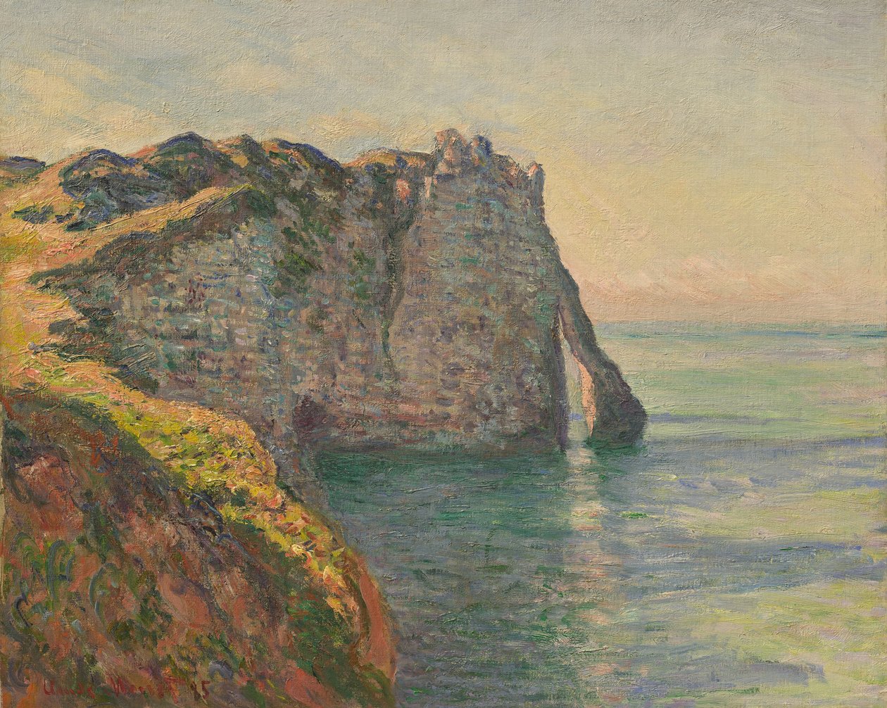 Cliff a Porte dAval, 1885. od Claude Monet