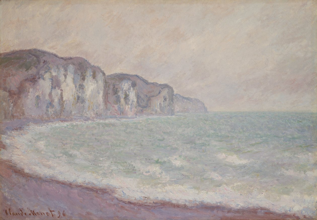 Útes v Pourville od Claude Monet