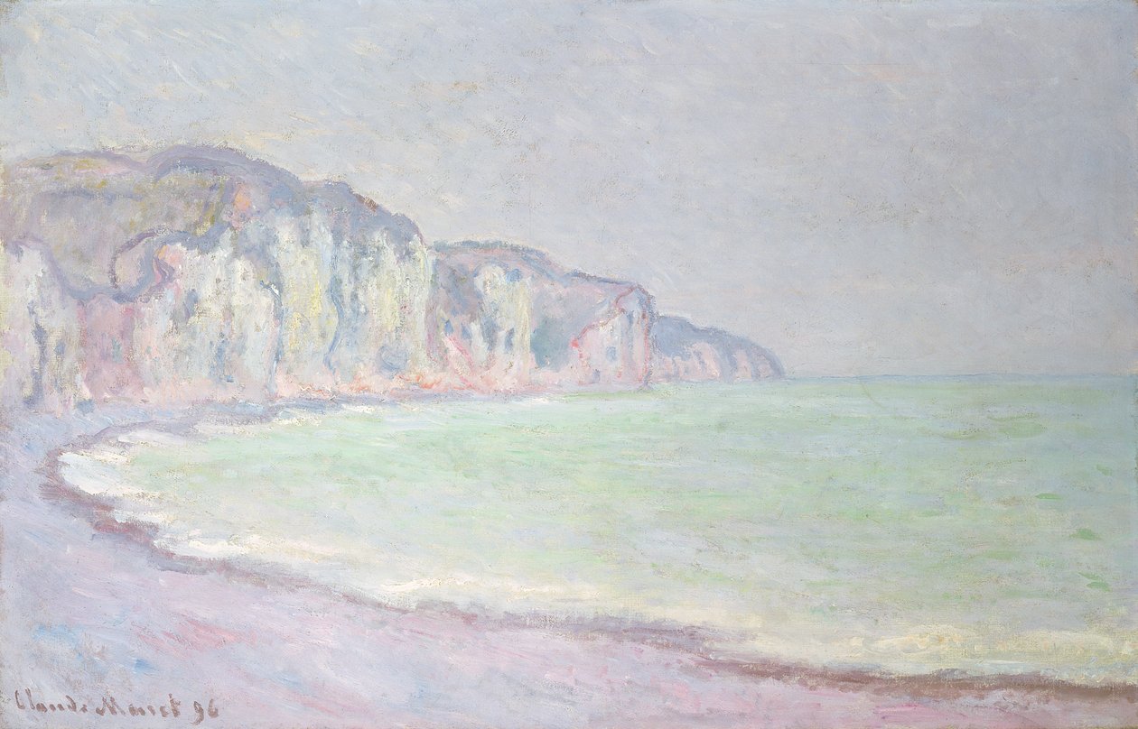 Cliffs at Pourville, 1896 od Claude Monet