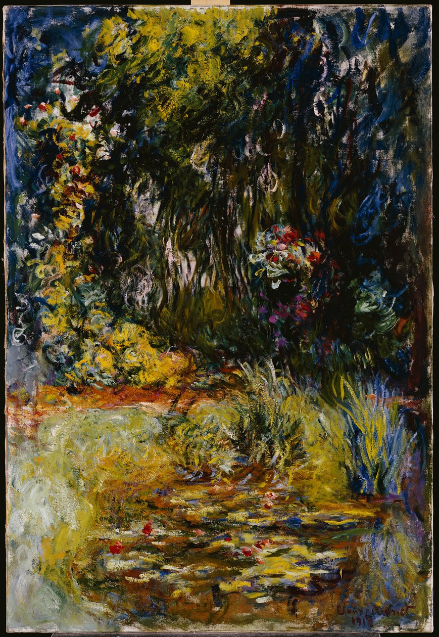 Roh rybníka s lekníny, 1918 od Claude Monet