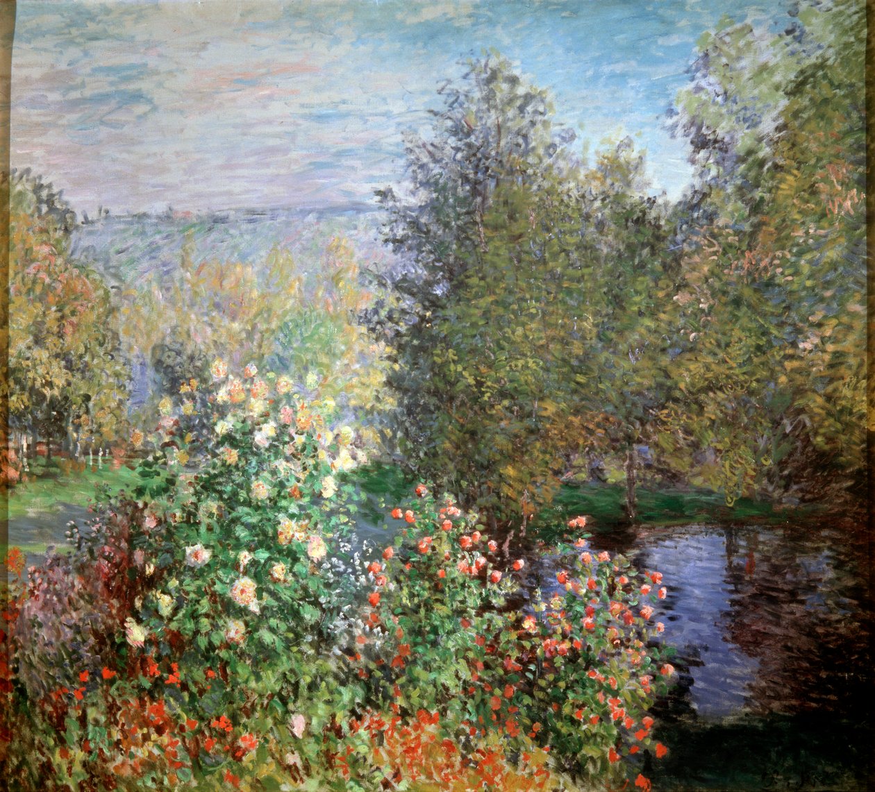 Roh zahrady v Montgeronu, c1876. od Claude Monet