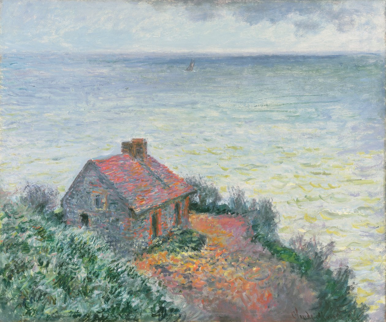 Celní pošta v Dieppe, 1882 od Claude Monet