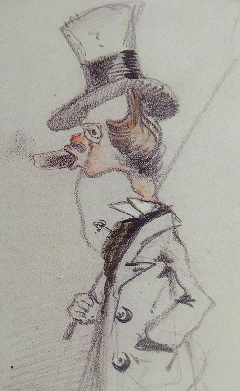 Dandy s doutníkem Dandy au Cigare, cca 1857 od Claude Monet