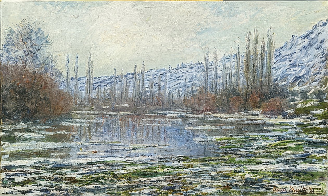 Tání ve Vétheuil. 1880 od Claude Monet