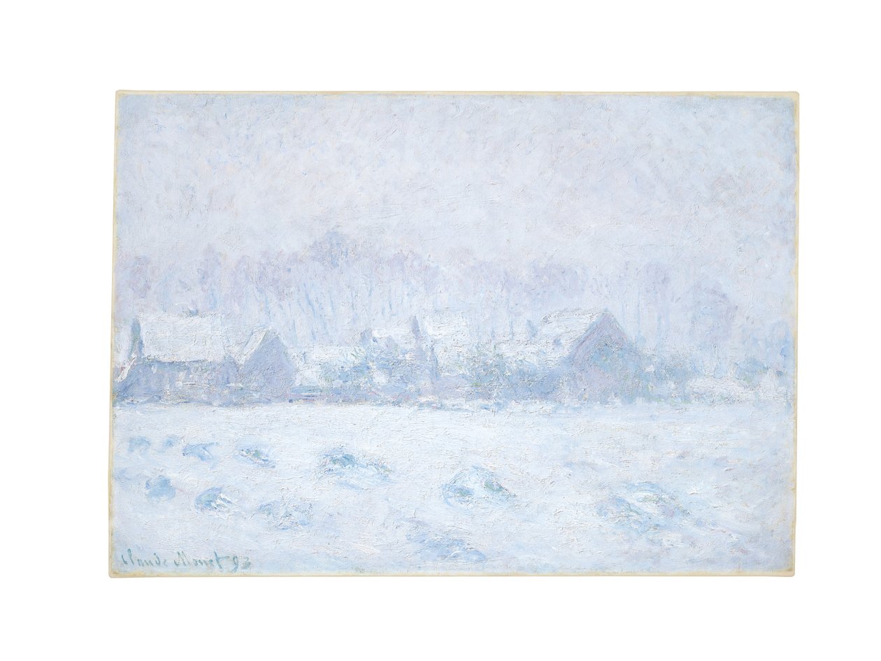 Sněhový efekt v Giverny, 1893 od Claude Monet