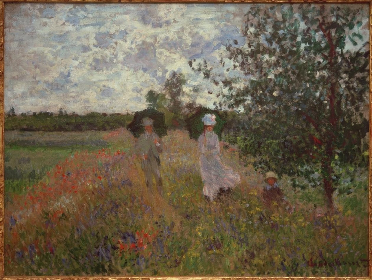 Na procházce poblíž Argenteuil od Claude Monet